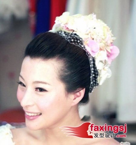 日韩<em>新娘发型</em> 新娘头怎么梳(4)_发型设计