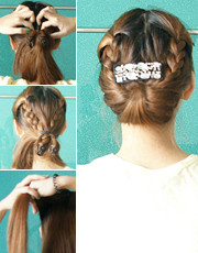 简单长发盘发~王妃气质 <em>中分</em>卷发<em>怎么盘</em>头发_