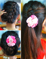 瘦脸<em>短发</em> 短中<em>直发发型扎法</em>~超<em>简易</em>赞哦(4)_发