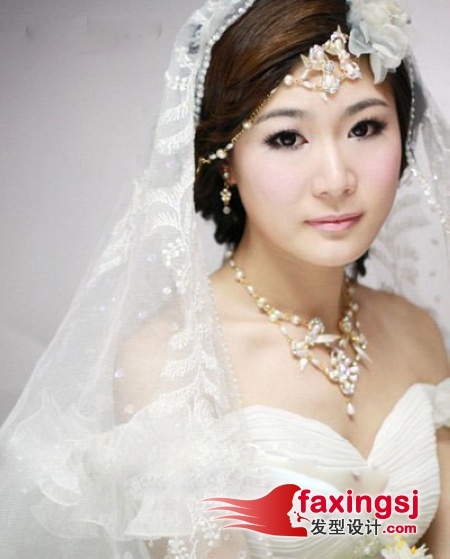 日韩新娘发型 新娘头怎么梳