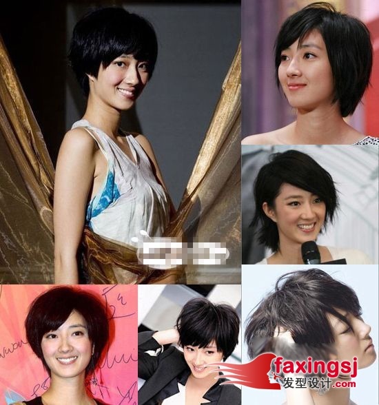 王菲红头短发 短发怎么扎图片~魅力无限
