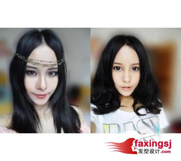 空气卷发+淡妆 最流行卷发图片~糖果系扮嫩