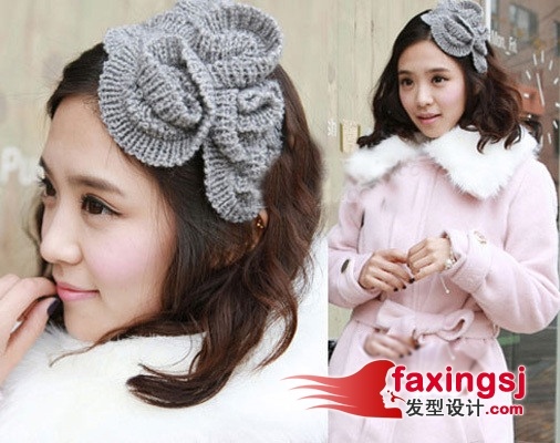 韩国可爱味发型~潮女街拍 2012长发最新编法