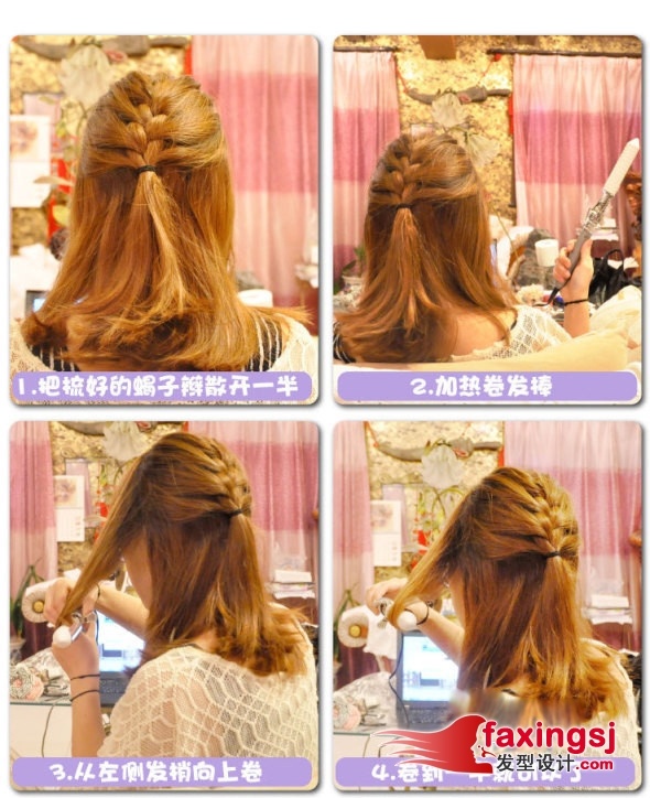 编发教程+发饰 及肩长头发怎么编~打理大揭秘