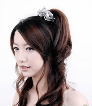 韩式马尾辫的扎法 女生马尾辫发型设计(7)